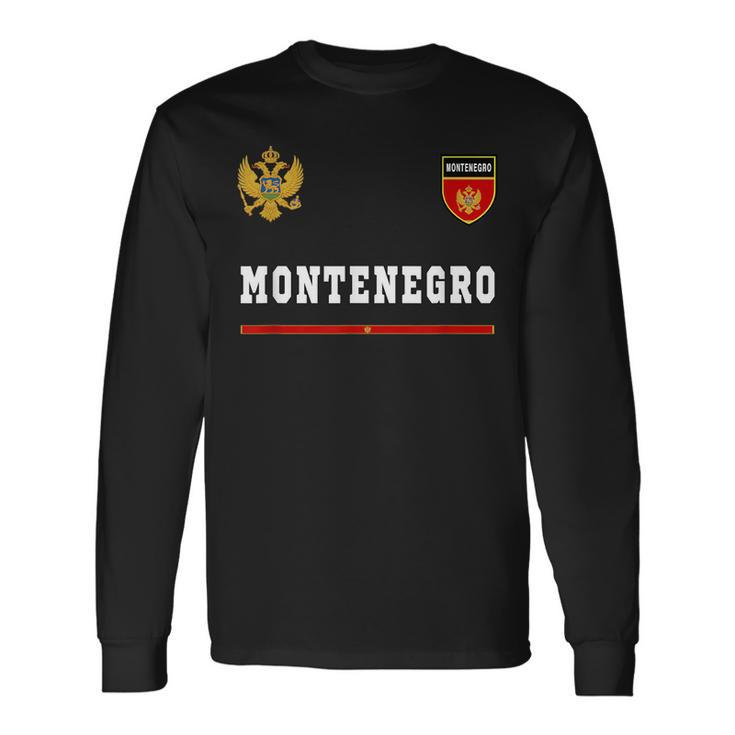 Montenegro SportSoccer Jersey Flag Football Long Sleeve T-Shirt T-Shirt