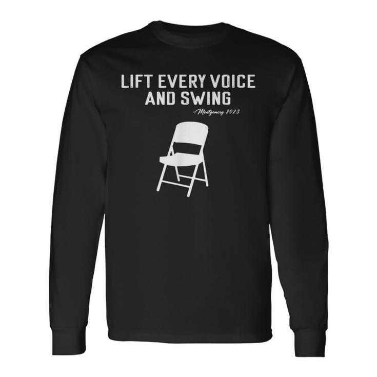 Montgomery Folding Chair Lift Every Voice And Swing Trending Long Sleeve