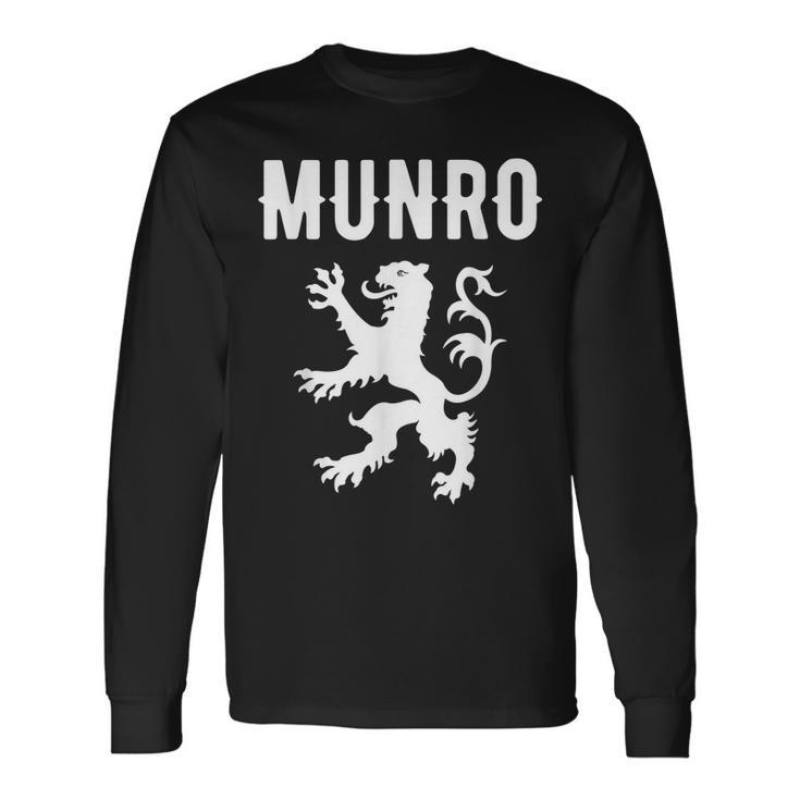 Munro Clan Scottish Name Scotland Heraldry Long Sleeve T-Shirt T-Shirt
