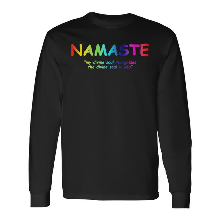 Namaste Personal Development Long Sleeve T-Shirt