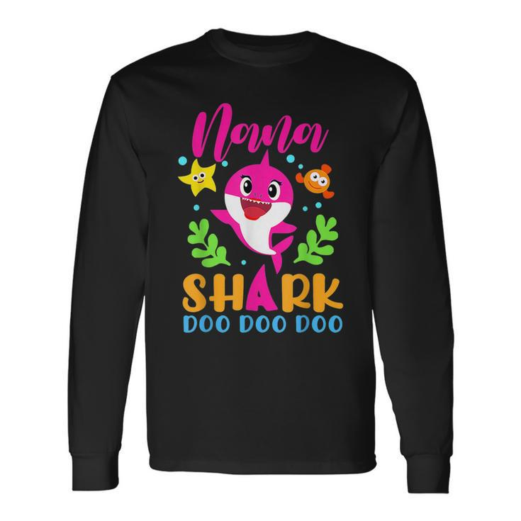 Nana Shark Nana Shark Lover Long Sleeve T-Shirt