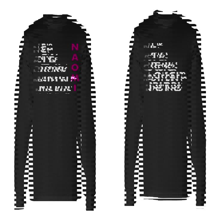 Naomi Name Personalized Long Sleeve T-Shirt Gifts ideas