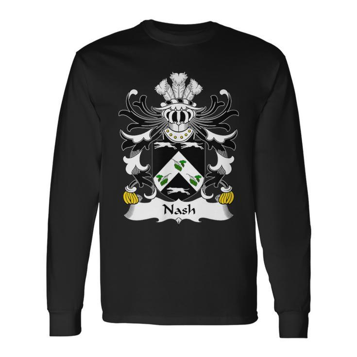 Nash Coat Of Arms Family Crest Long Sleeve T-Shirt