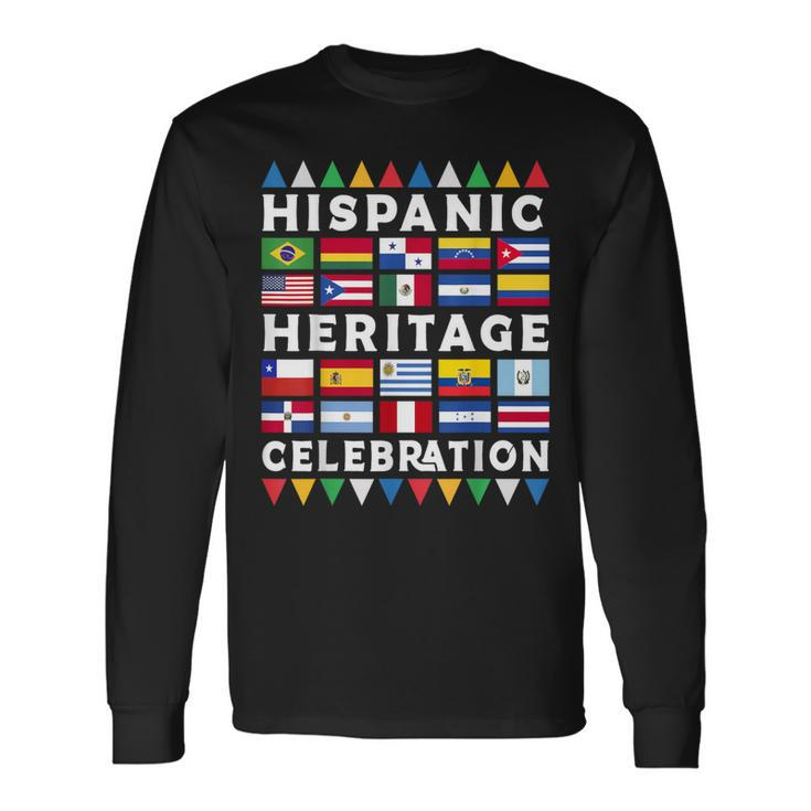 National Hispanic Heritage Month Latina Countries Long Sleeve T-Shirt
