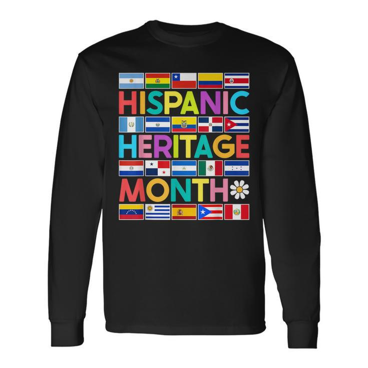 National Hispanic Heritage Month Mes De La Herencia Hispana Long Sleeve T-Shirt T-Shirt