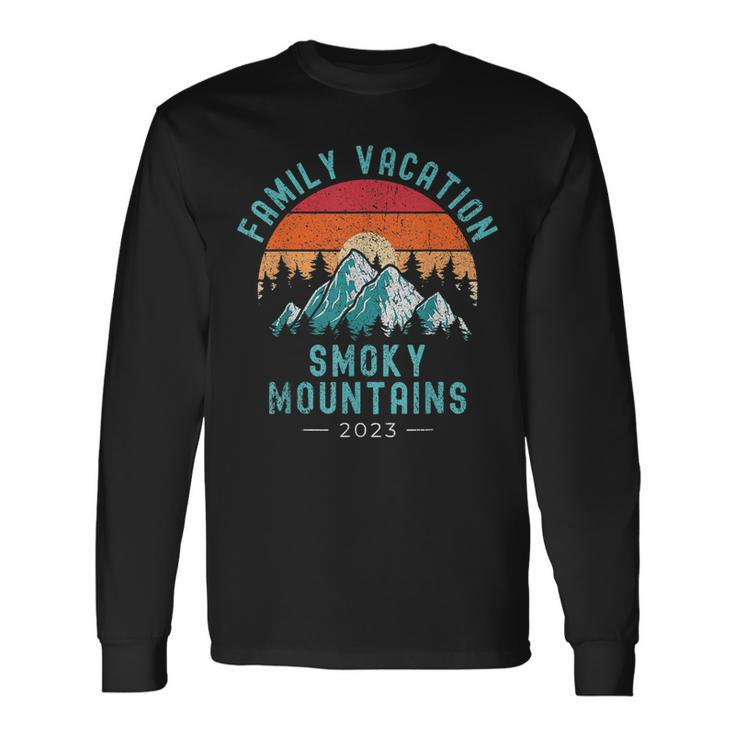National Park Outdoors Vacation 2023 Smoky Mountains Long Sleeve T-Shirt T-Shirt