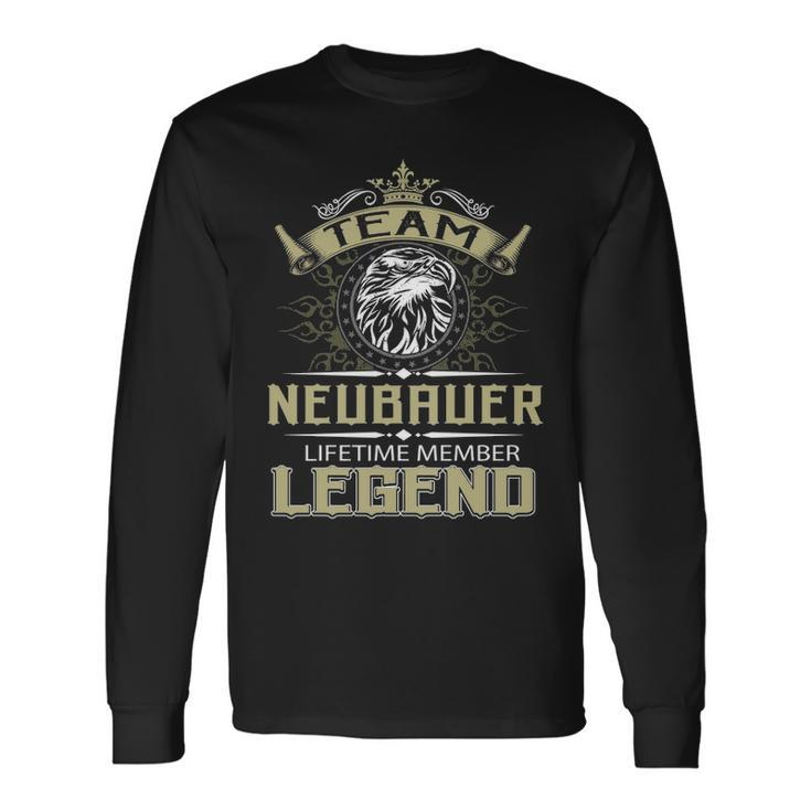 Neubauer Name Team Neubauer Lifetime Member Legend Long Sleeve T-Shirt