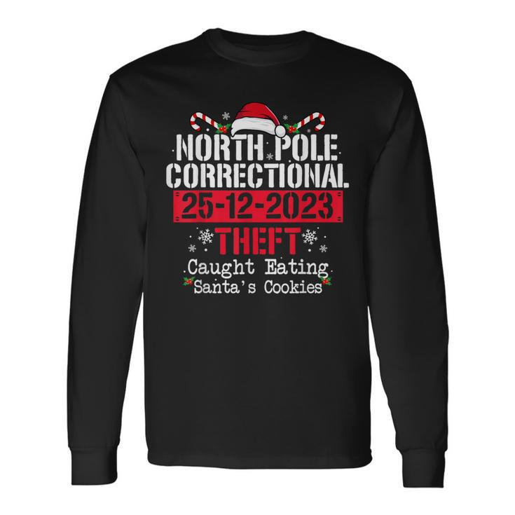 North Pole Correctional Theft Family Matching Christmas Long Sleeve T-Shirt