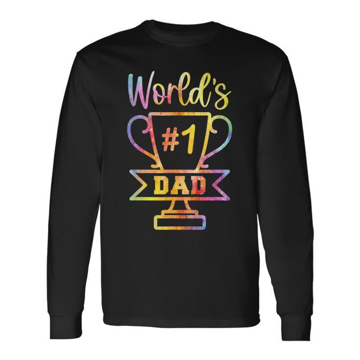Number 1 Dad Fathers Day For Dad Long Sleeve T-Shirt Gifts ideas