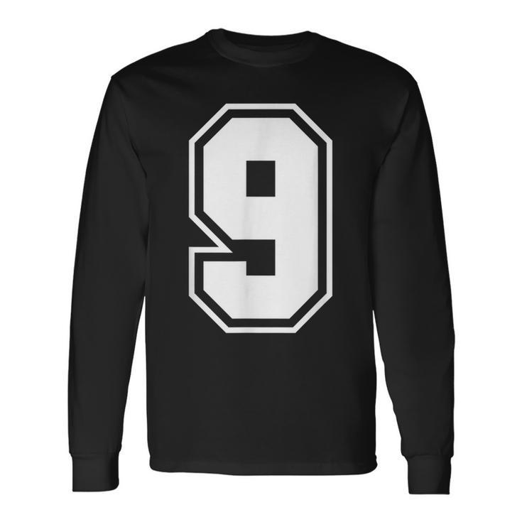 Number 9 Counting Long Sleeve T-Shirt