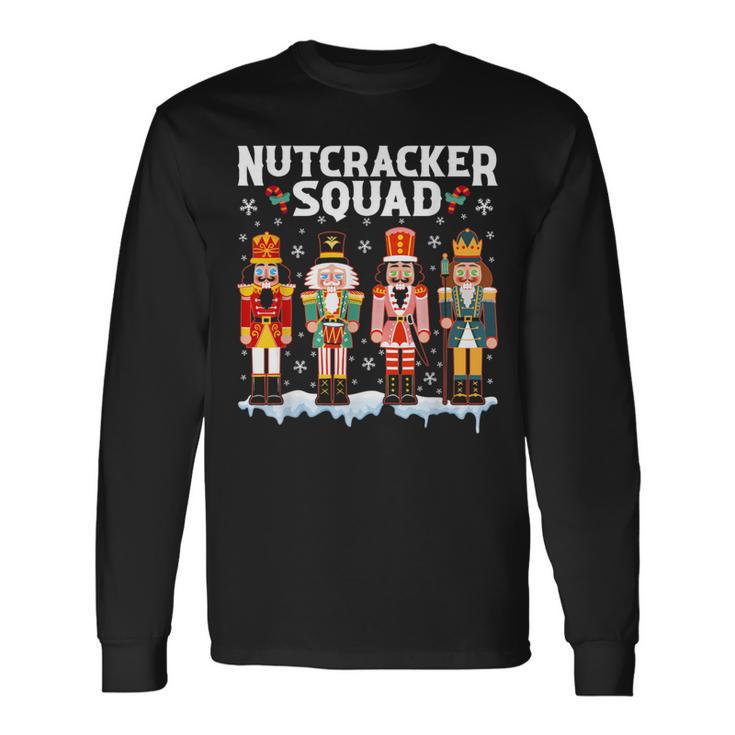 Nutcracker Squad Holiday Christmas Xmas Pajama Long Sleeve T-Shirt