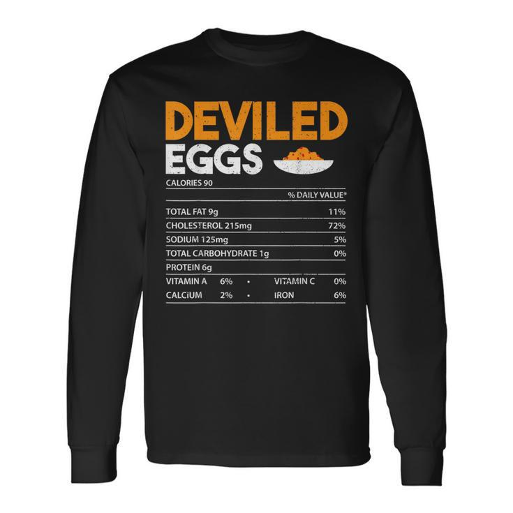 Nutrition Facts Deviled Eggs Nutrition Facts Eggs Long Sleeve T-Shirt T-Shirt