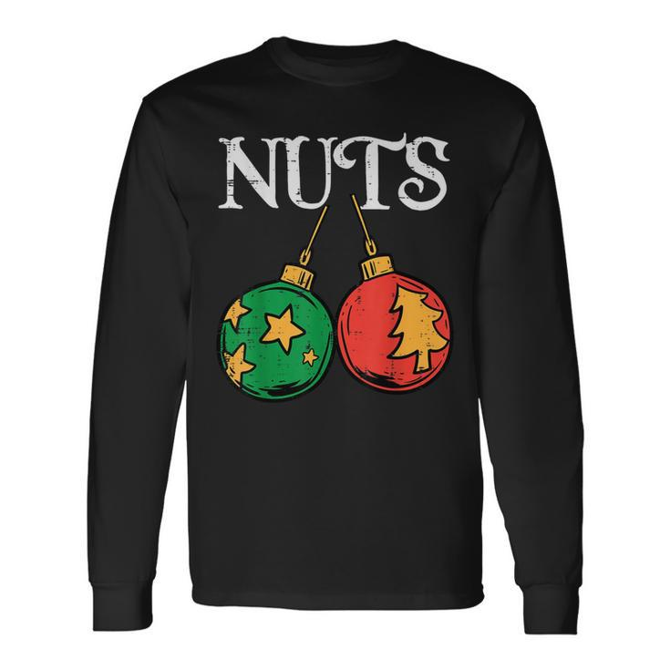 Nuts Chestnuts Matching Couples Set Christmas Xmas Men Long Sleeve T-Shirt