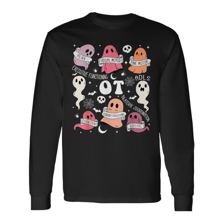 Occupational Therapy Ot Ota Halloween Spooky Cute Ghosts Long Sleeve Gifts ideas