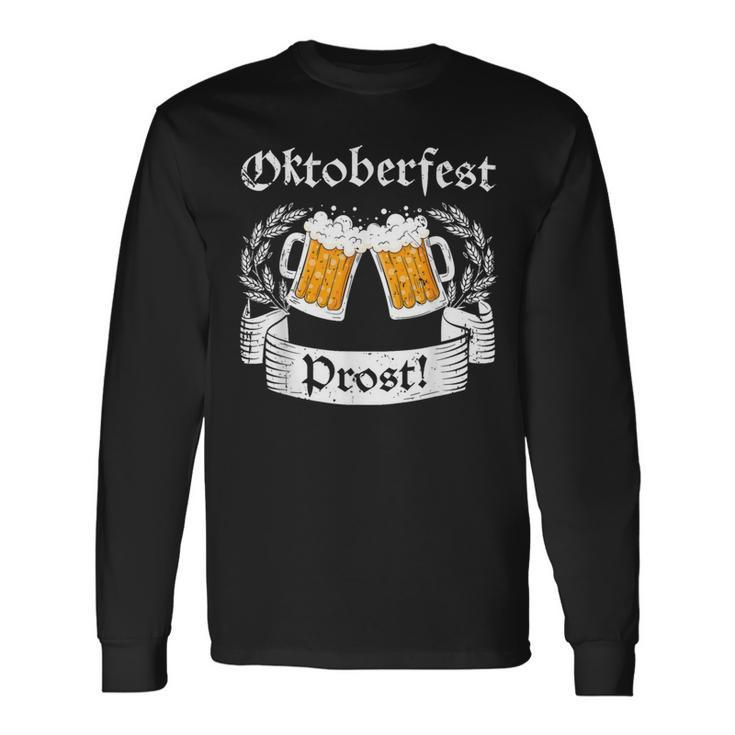 Oktoberfest Prost German Cheers Long Sleeve T-Shirt Gifts ideas