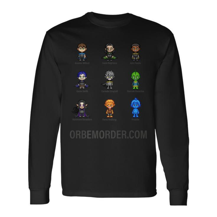 Orbem 8-Bit Characters Long Sleeve T-Shirt