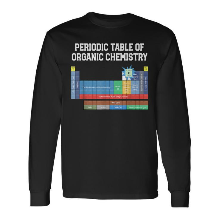 Organic Chemistry Joke Periodic Table Of Organic Chemistry Long Sleeve T-Shirt