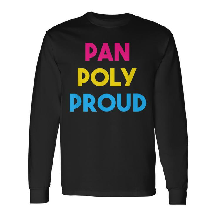 Pan Poly Proud Pansexual Pride Long Sleeve T-Shirt