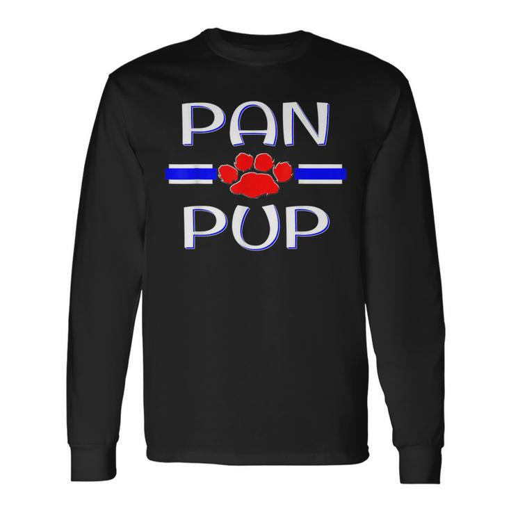 Pansexual Pup Fetish Human Puppy Play Kink Pan Pride Long Sleeve T-Shirt T-Shirt