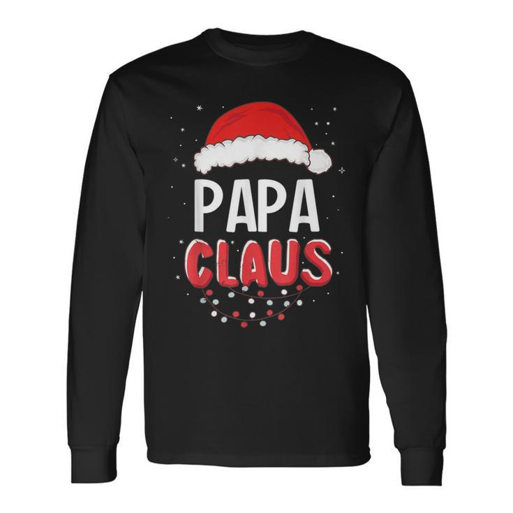 Papa Santa Claus Christmas Matching Costume Long Sleeve T-Shirt