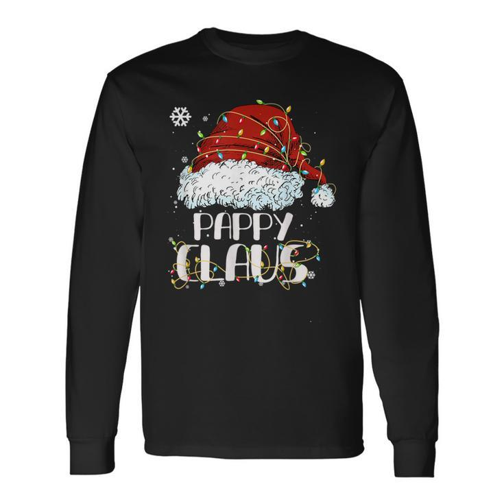 Pappy Claus Christmas Santa Hat Matching Famiy Pajamas Group Long Sleeve T-Shirt