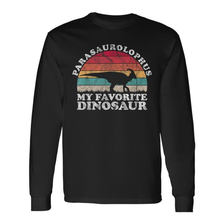 Parasaurolophus Is My Spirit Animal Dinosaur Lovers Long Sleeve T-Shirt