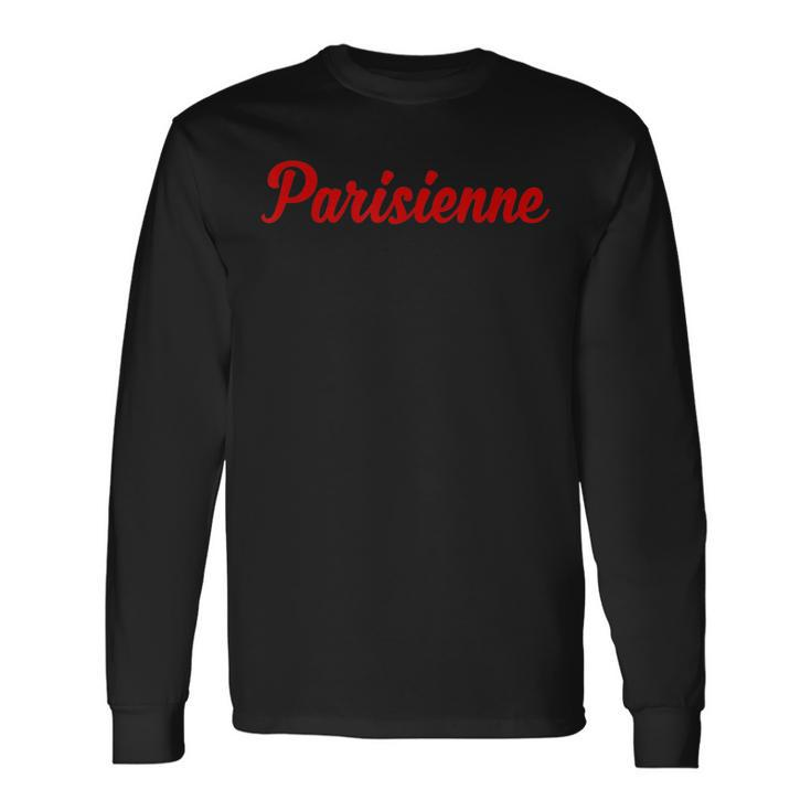 Parisienne Stylish French T Long Sleeve T-Shirt