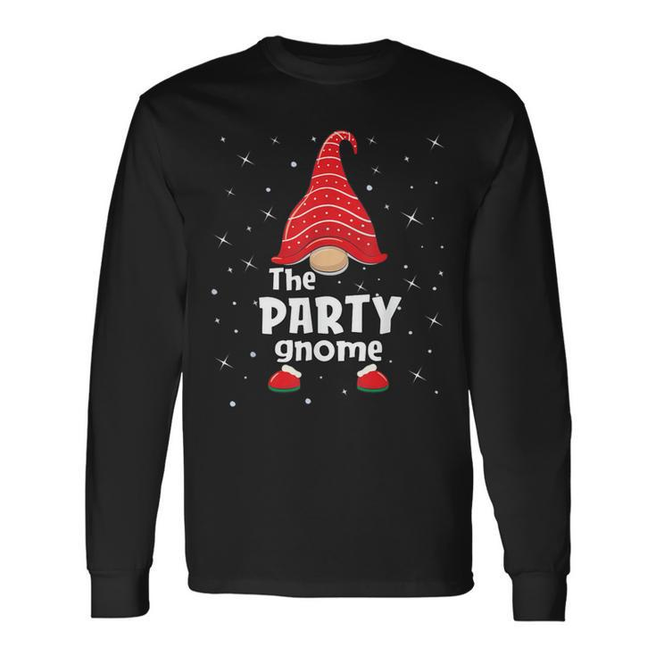 Party Gnome Family Matching Christmas Pajama Long Sleeve T-Shirt