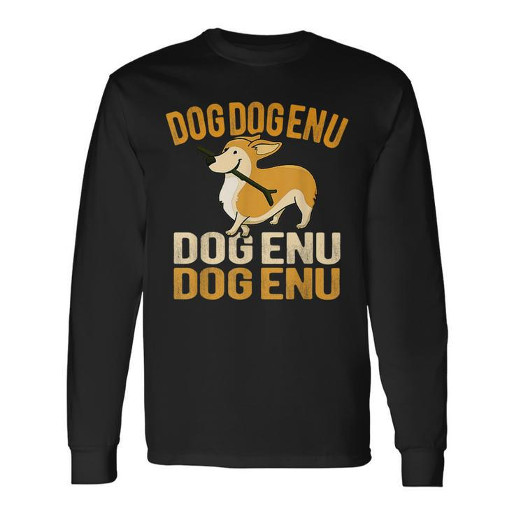 Passover Seder Dayenu Cute Corgi Dog Pun Long Sleeve T-Shirt T-Shirt