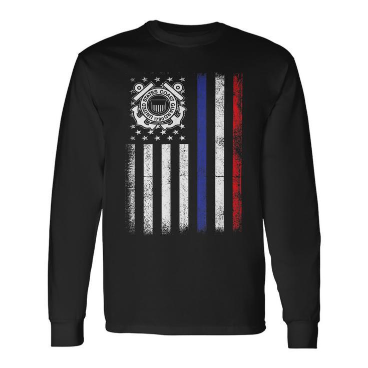 Patriot Us Coastguard Coast Guard 4Th July Independence Day Long Sleeve T-Shirt Gifts ideas