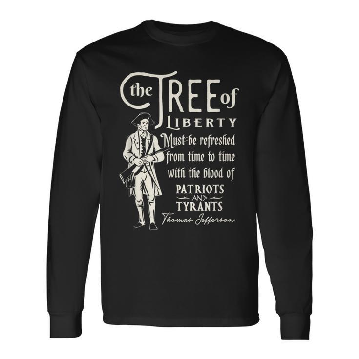 Patriotic Tree Of Liberty Conservative Freedom T Long Sleeve T-Shirt