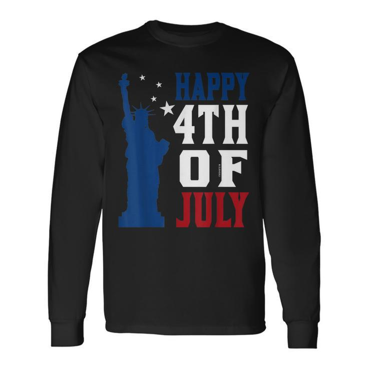 Patriotic Usa July 4Th Happy 4Th Of July Long Sleeve T-Shirt T-Shirt