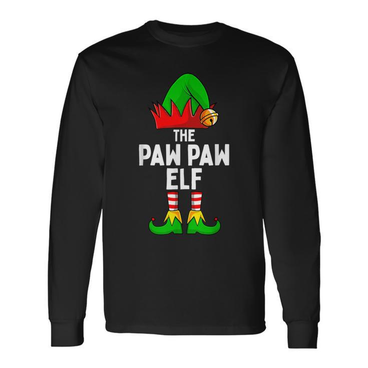 Paw Paw Elf Matching Family Christmas Long Sleeve T-Shirt