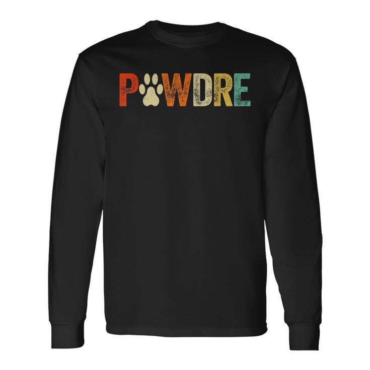 Pawdre Cat Dad Dog Dad Fathers Long Sleeve T-Shirt