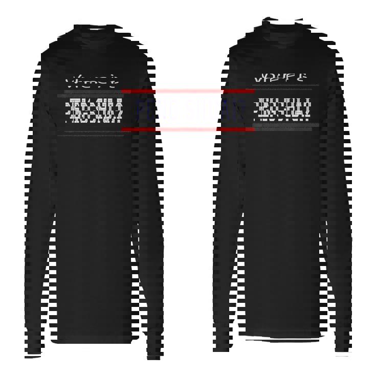 Where Is Peng Shuai Tennis Lawn Tennis Player Coach Court Long Sleeve T-Shirt