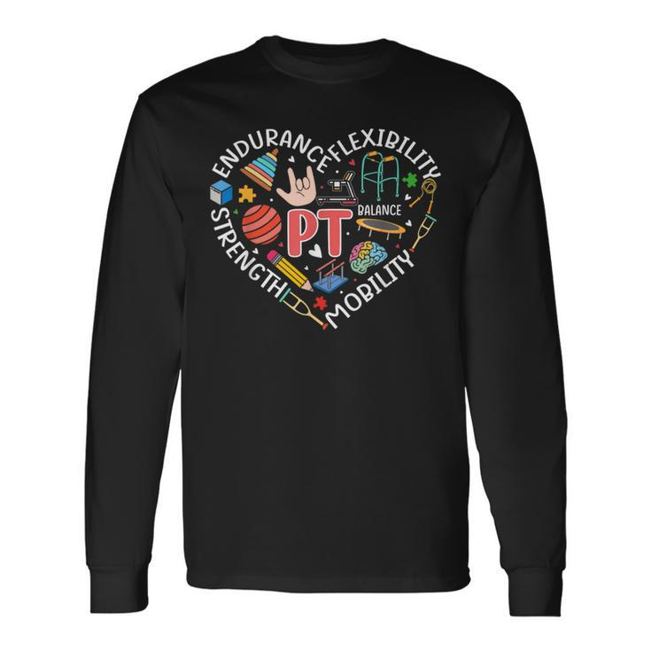 Physical Therapy Physical Therapist Pt Therapist Month Long Sleeve T-Shirt