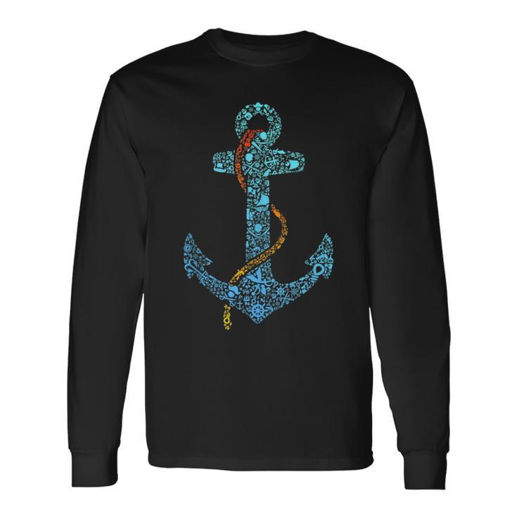 Pirate Armor Gun Boat Ship Wheel Sailors Anchor Long Sleeve T-Shirt T-Shirt