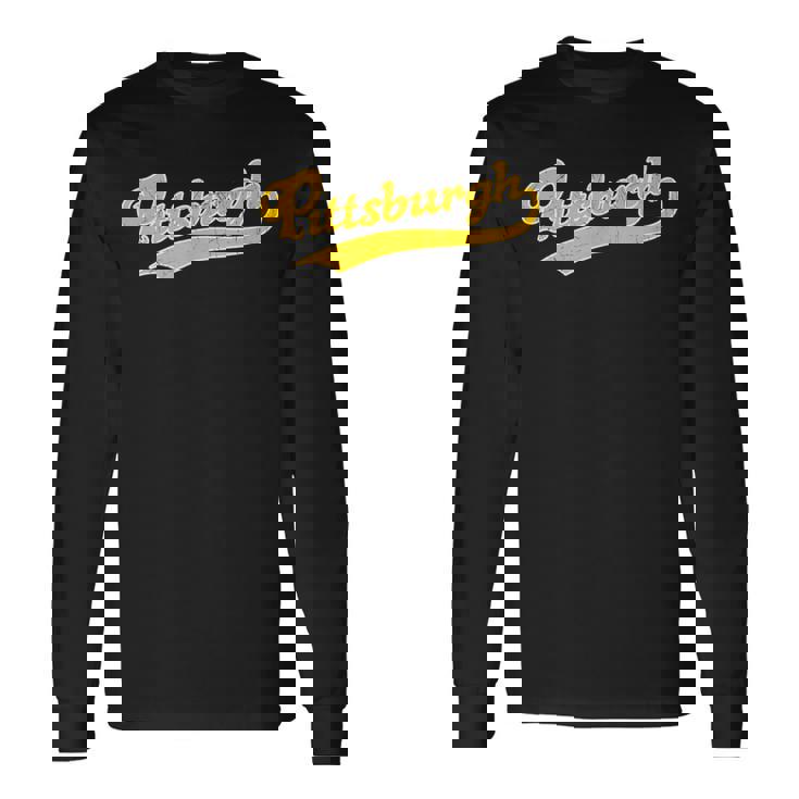 Pittsburgh Vintage Look Pittsburgh Pride Long Sleeve T-Shirt T-Shirt