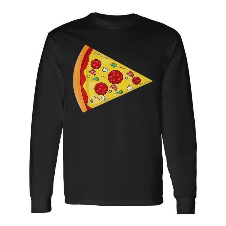 Pizza Pie & Slice Dad And Son Matching Pizza Fathers Day Long Sleeve T-Shirt Gifts ideas