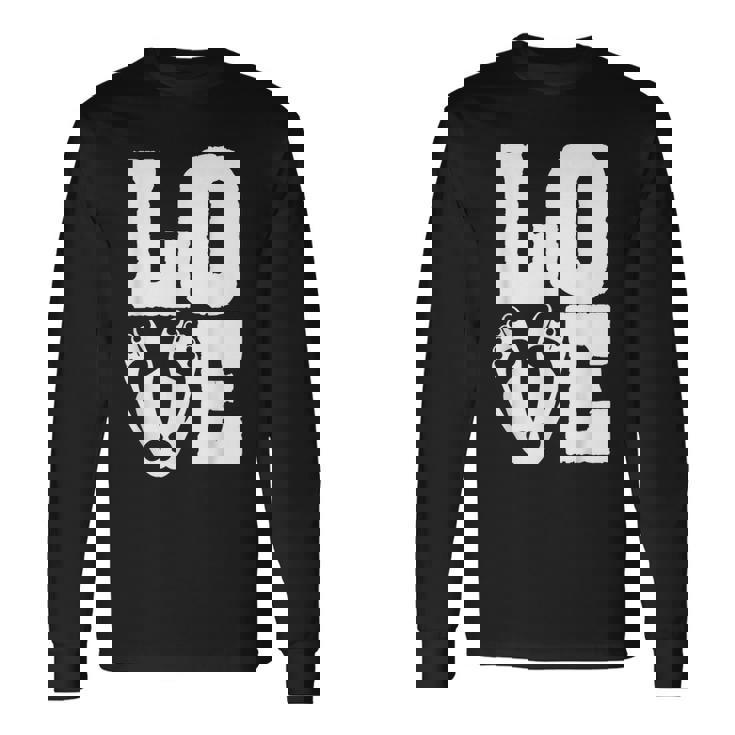 Podiatric Surgeon Love Foot Feet Podiatrist Podiatry Long Sleeve T-Shirt