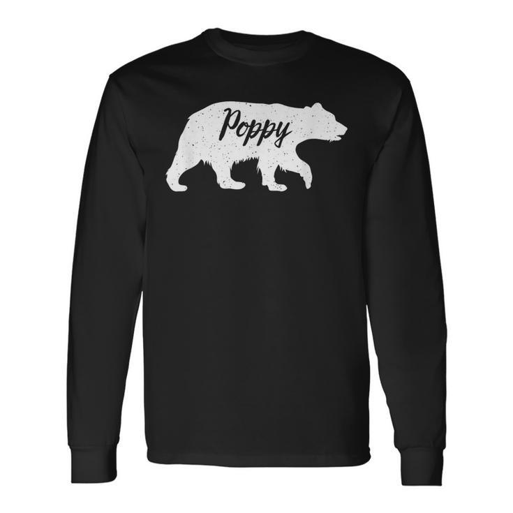 Poppy Grandpa Poppy Bear Long Sleeve T-Shirt T-Shirt