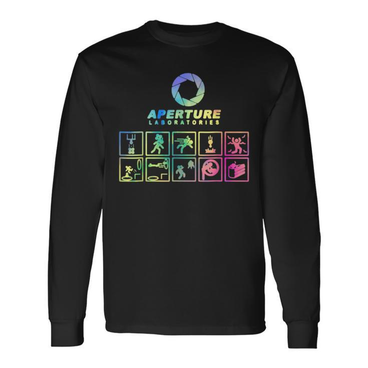 Portal Aperture Science Laboratories Video Game Me Tie Dye Long Sleeve T-Shirt