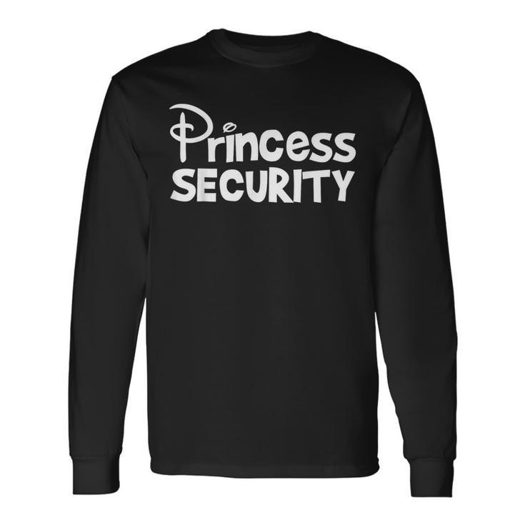 Princess Security Team Big Brother Birthday Halloween Long Sleeve T-Shirt