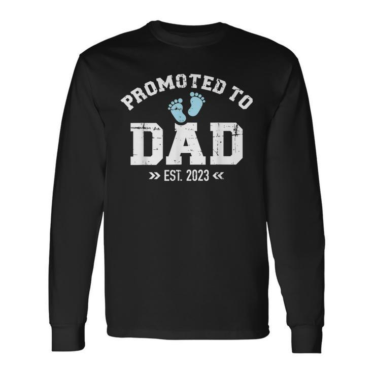 Promoted To Dad 2023 Pregnancy Announcement Long Sleeve T-Shirt T-Shirt