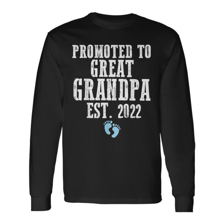 Promoted To Great Grandpa Est 2022 Team Boy Long Sleeve T-Shirt T-Shirt