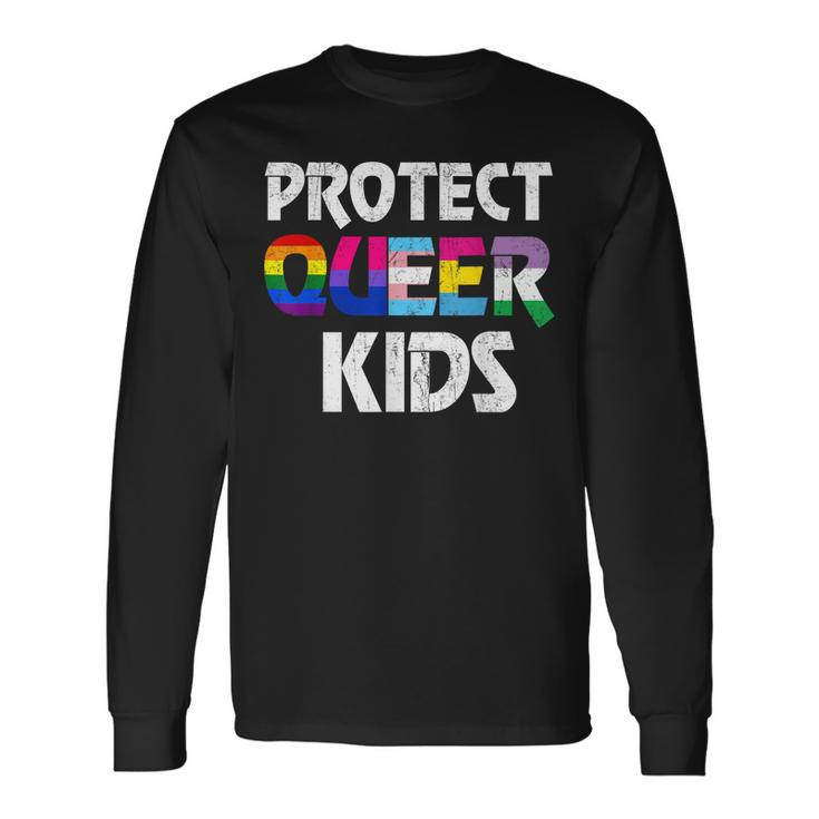 Protect Queer Youth Lgbt Awareness Gay Lesbian Pride Long Sleeve T-Shirt T-Shirt