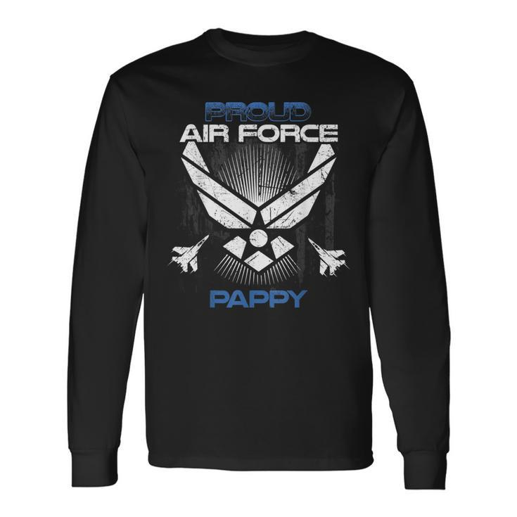 Proud Air Force Pappy Veterans Day Long Sleeve T-Shirt T-Shirt