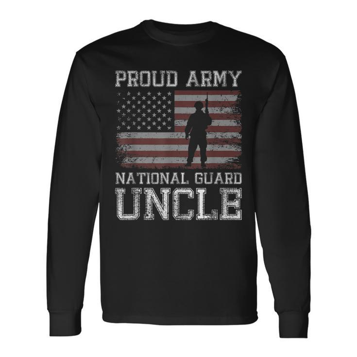 Proud Army National Guard Uncle Us Military Long Sleeve T-Shirt T-Shirt