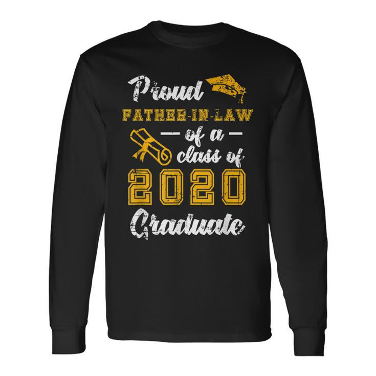 Proud Fatherinlaw Of 2020 College Graduate Senior Yellow Long Sleeve T-Shirt T-Shirt