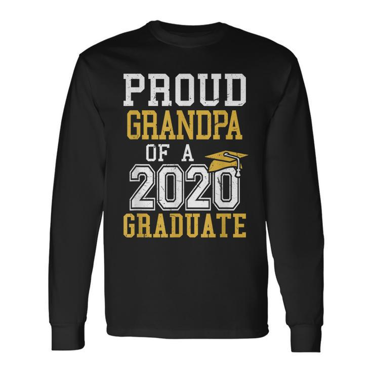 Proud Grandpa Of A Class Of 2020 Graduate Senior Grandfather Long Sleeve T-Shirt T-Shirt